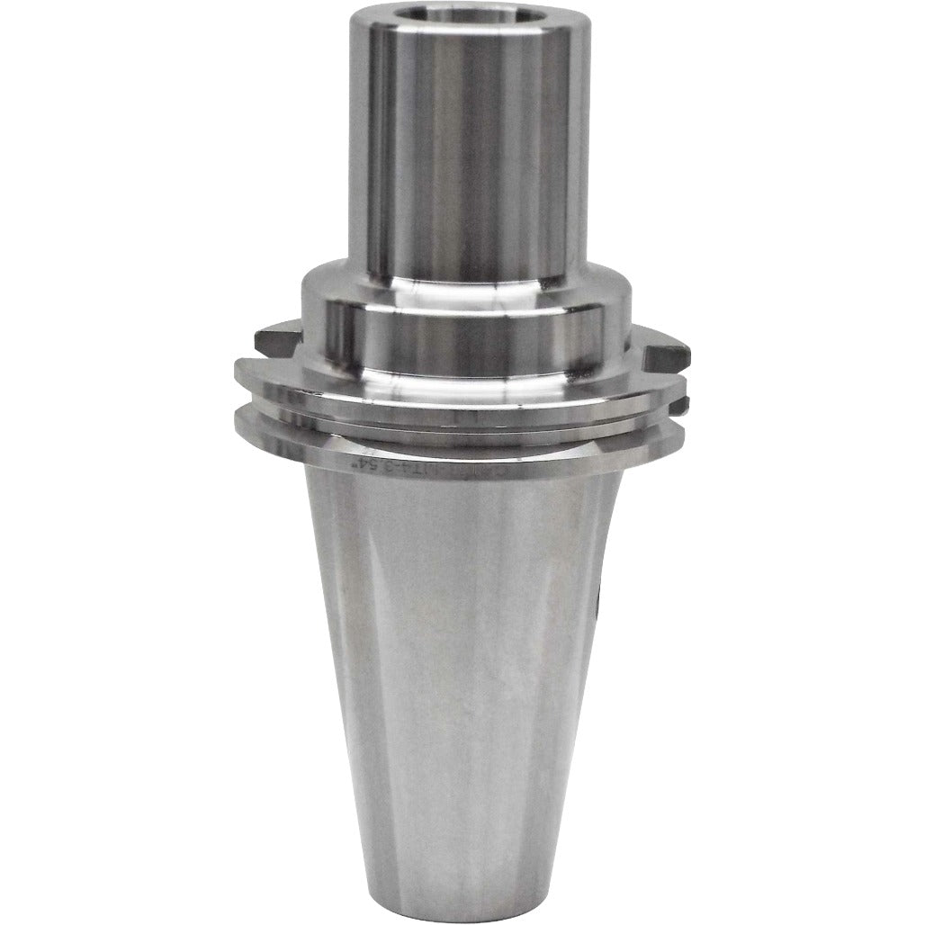 Morse Taper CAT50 Adapter for CNC machines, featuring coolant through spindle and balanced G2.5 at 20,000 RPM, ideal for precise tooling and high-speed machining.