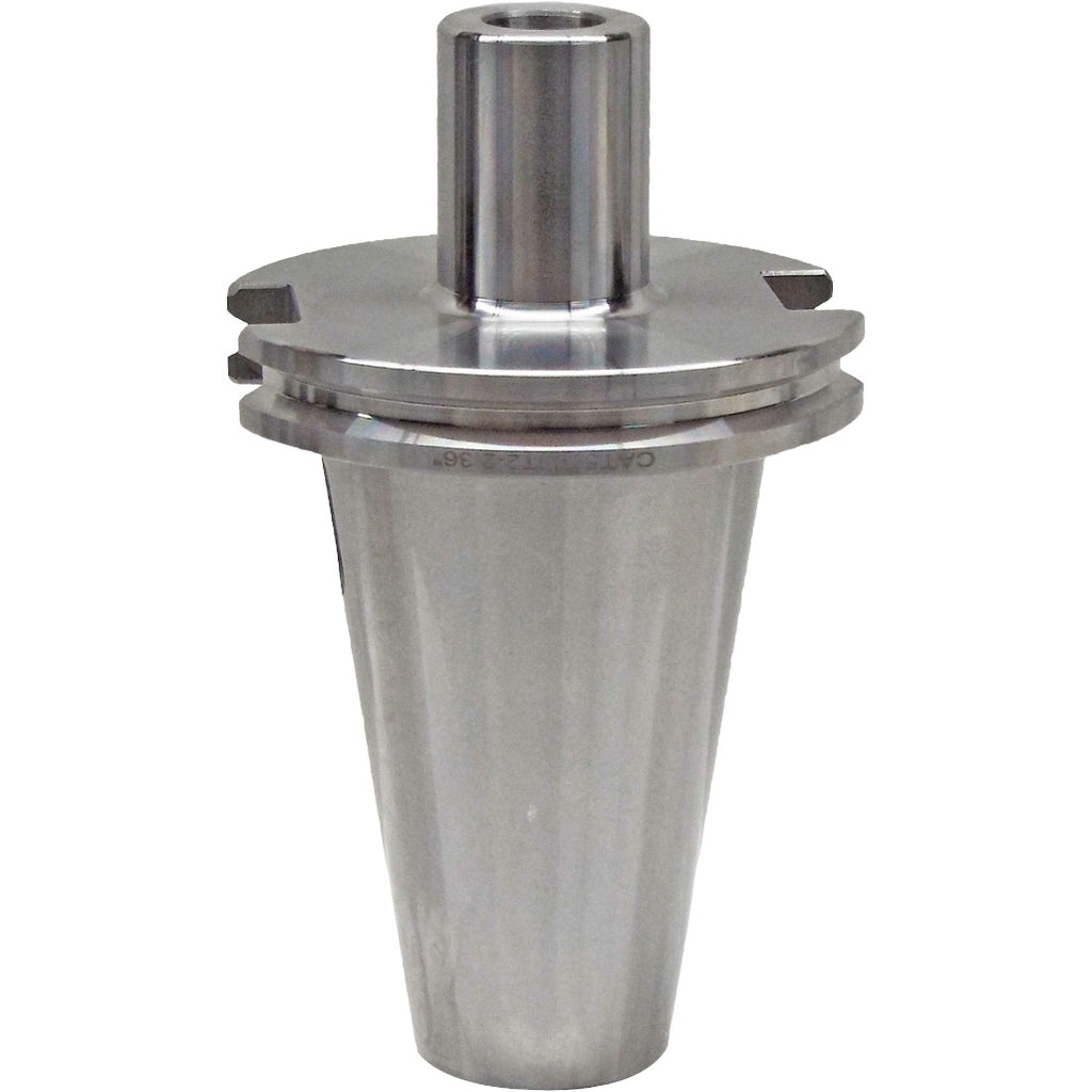 MT2 Morse Taper Adapters for CNC and machining tools, high precision, coolant through spindle, balanced G2.5, 20,000 RPM, CAT50 drawbar threads, ideal for industrial manufacturing.