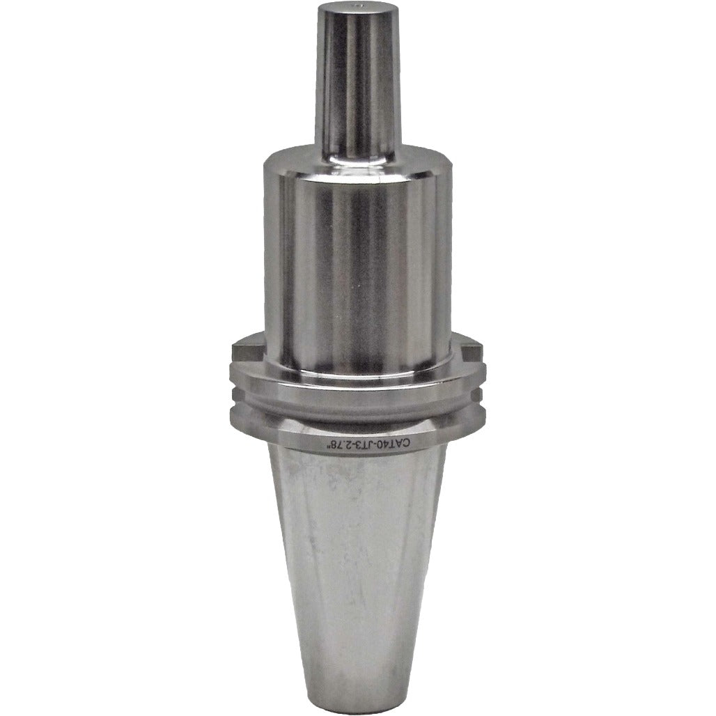 Jacobs Taper Adapters for CNC Machines, features include non-coolant, balanced G2.5 at 30,000 RPM, and precise AT3 taper accuracy. Compatible with layless Jacobs chucks for high-precision machining.