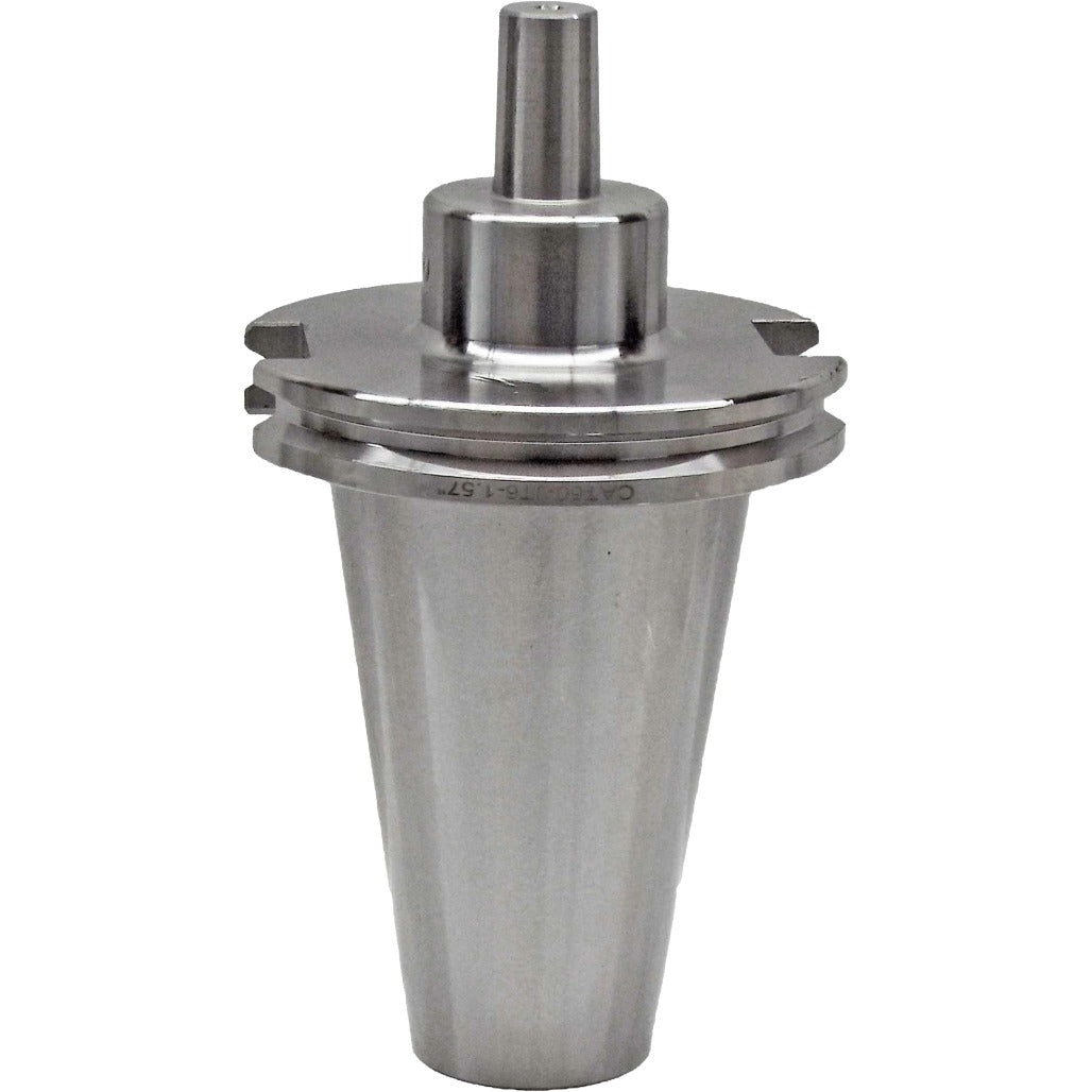 Jacobs Taper CAT50 Adapters for CNC Machines, features high-precision, non-coolant, balanced at G2.5, with ground taper shank for AT3 accuracy and CAT50 drawbar threads for reliable tool holding.