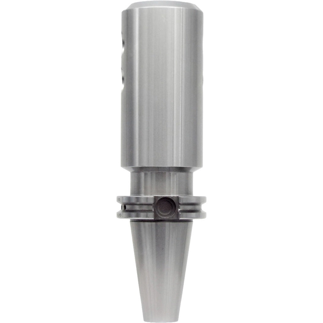 End Mill Holders Catalog with features such as tapered runout, balanced G2.5 at 30,000 RPM, hardened steel construction, and compatibility with AT3 accuracy, ideal for precise machining applications.
