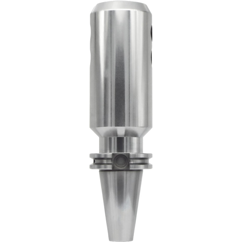 High-precision end mill holders from Shop Force featuring tapered runout, balanced G2.5 rotation, and high-quality chrome alloy steel for optimal cutting performance and durability in machining applications.