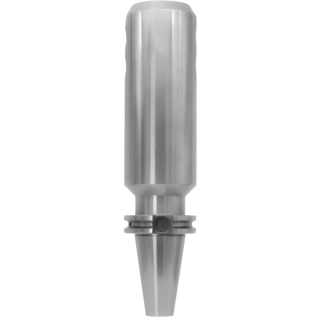 High-precision end mill holders from Shop Force featuring tapered runout, balanced G2.5 rotation, and high-quality chrome alloy steel for optimal cutting performance and durability in machining applications.