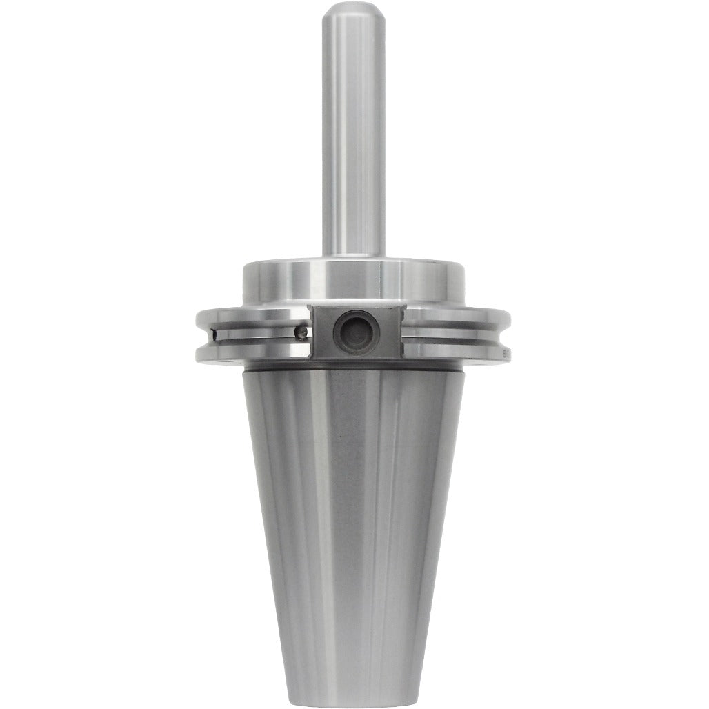 Taper-to-taper end mill holders with precise dimensions and high-performance features for machining, balanced at G2.5 25,000 RPM, and made from high-quality chrome alloy steel for durability.