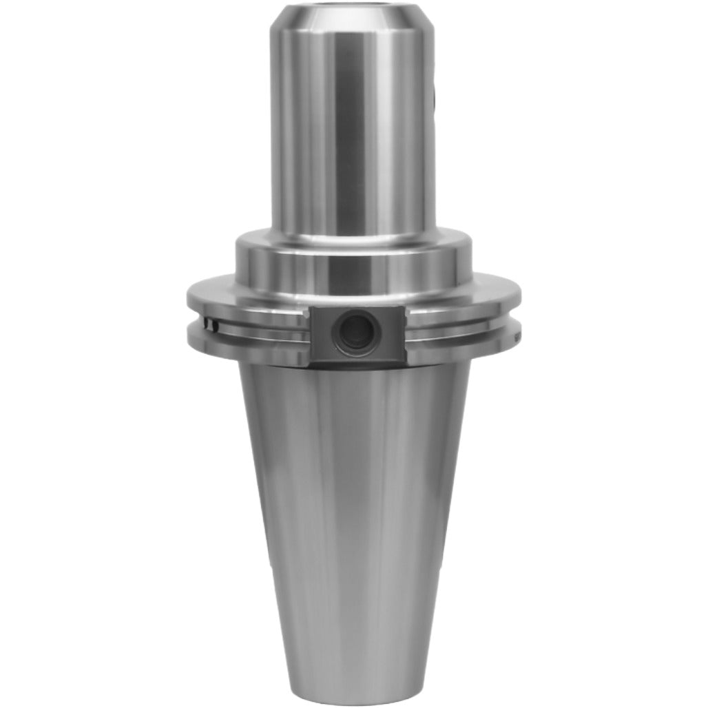 7/8 inch end mill holder for CNC machining, featuring high precision, hardened chrome alloy steel, and adjustable draw bar threads for enhanced durability and accuracy in metalworking applications.
