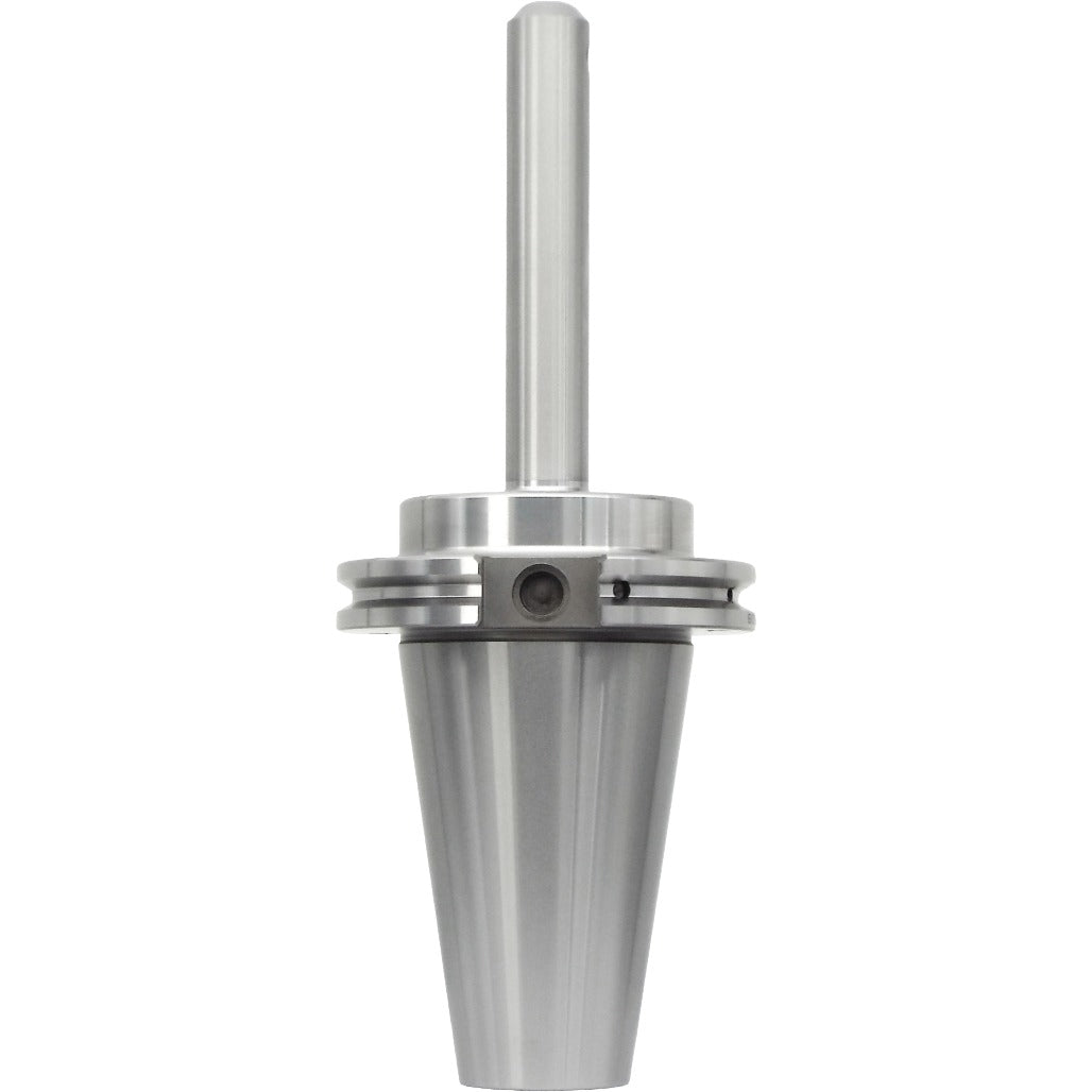 Taper-to-taper end mill holders with precise dimensions and high-performance features for machining, balanced at G2.5 25,000 RPM, and made from high-quality chrome alloy steel for durability.