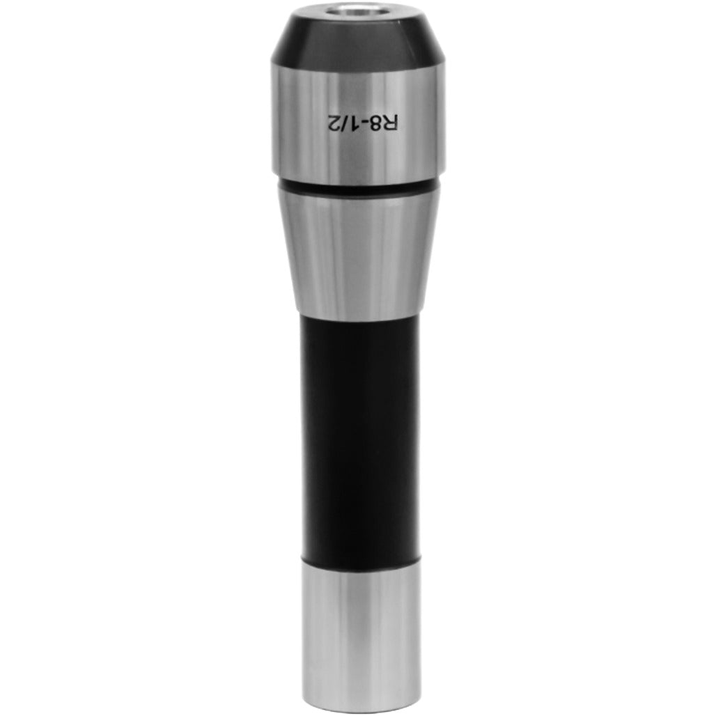 R8 end mill holders for CNC machining, with high precision, H7 bore tolerance, and chrome alloy steel construction for durability. Suitable for tool change accuracy from 7/16 to 1/2 inch.