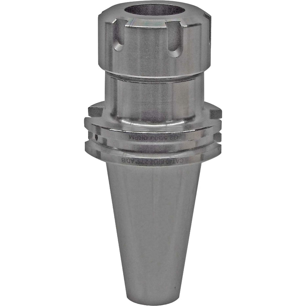 ER Collet Chucks CAT40 for CNC Machines, High-Precision Tool Holders, Compatible with ER32 Collets, Suitable for Rigid Milling and Drilling Applications, Durable Steel Construction for Accurate Machining.