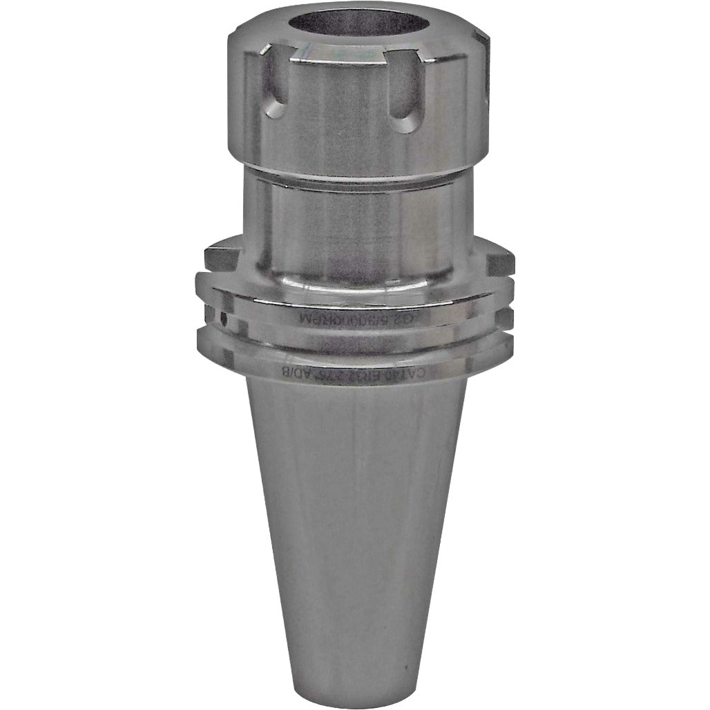 ER Collet Chucks CAT40 for CNC Machines, High-Precision Tool Holders, Compatible with ER32 Collets, Suitable for Rigid Milling and Drilling Applications, Durable Steel Construction for Accurate Machining.