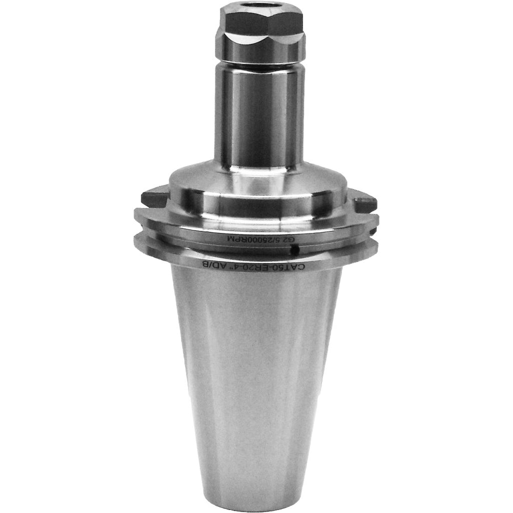 ER Collet Chucks CAT50 for precision machining and tool holding, featuring balanced G2.5 at 25,000 RPM and high-quality chrome alloy steel construction for durability and accuracy.