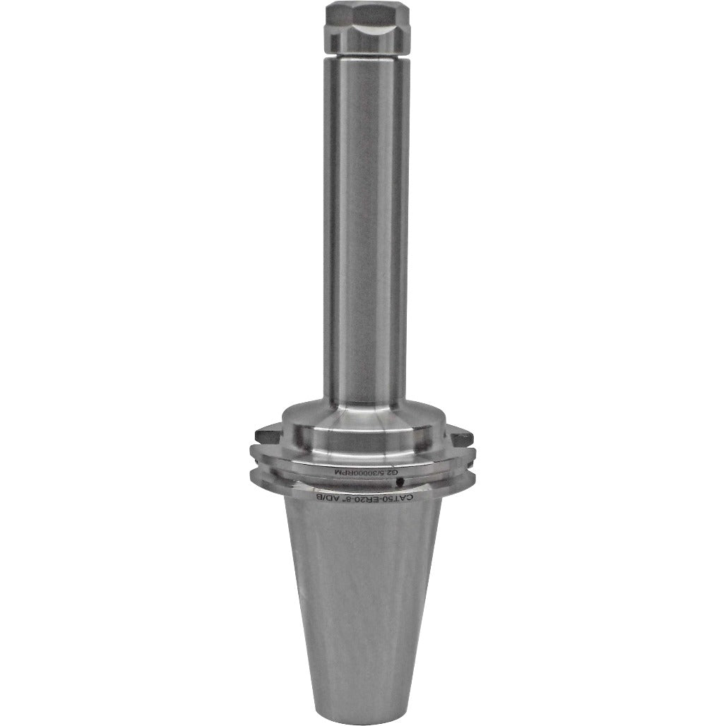ER Collet Chucks CAT50 for precision machining and tool holding, featuring balanced G2.5 at 25,000 RPM and high-quality chrome alloy steel construction for durability and accuracy.