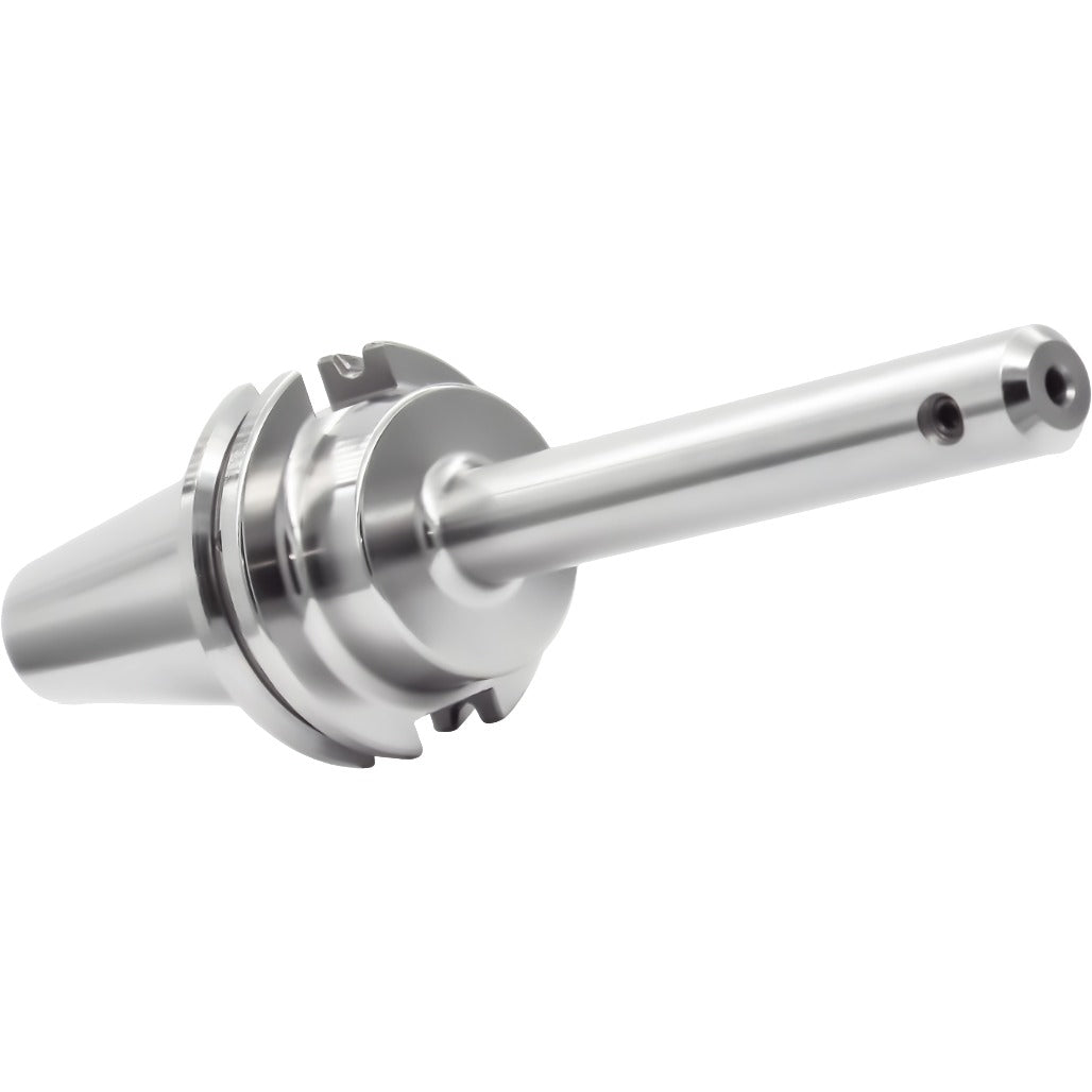 High-quality end mill holders for CNC machining, featuring detailed specifications and sizes, ensuring precision and stability in industrial tooling applications.