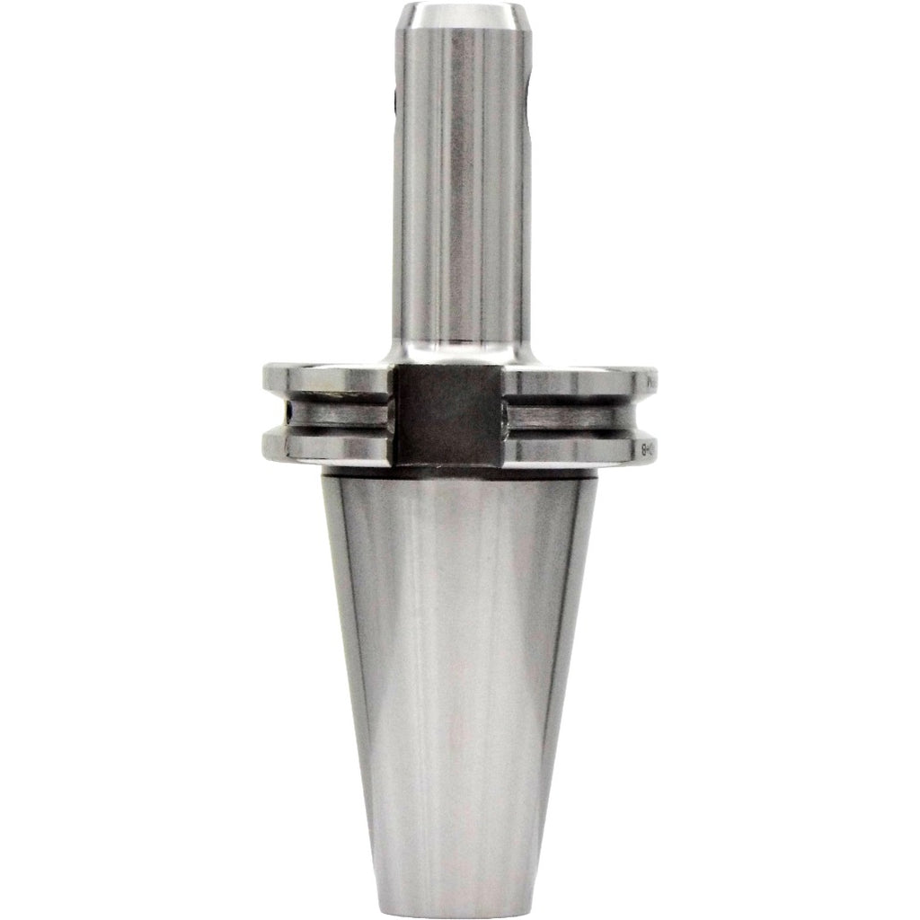 Taper-to-taper end mill holder for CNC machining, made of high-quality chrome alloy steel with precise dimensions and high clamping strength for industrial cutting applications.