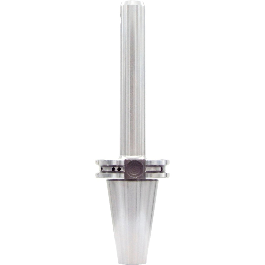 Taper-to-taper end mill holder for CNC machining, made of high-quality chrome alloy steel with precise dimensions and high clamping strength for industrial cutting applications.