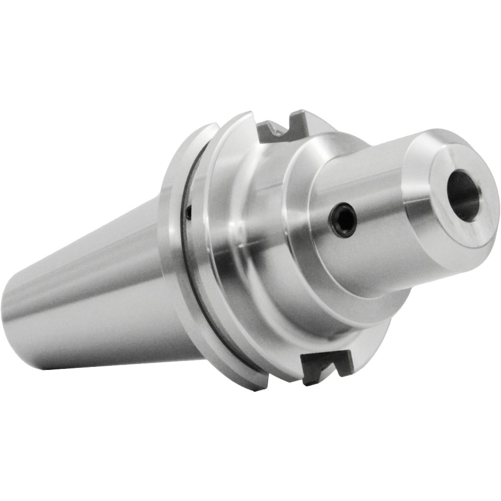 High-quality end mill holders for CNC machining, featuring detailed specifications and sizes, ensuring precision and stability in industrial tooling applications.