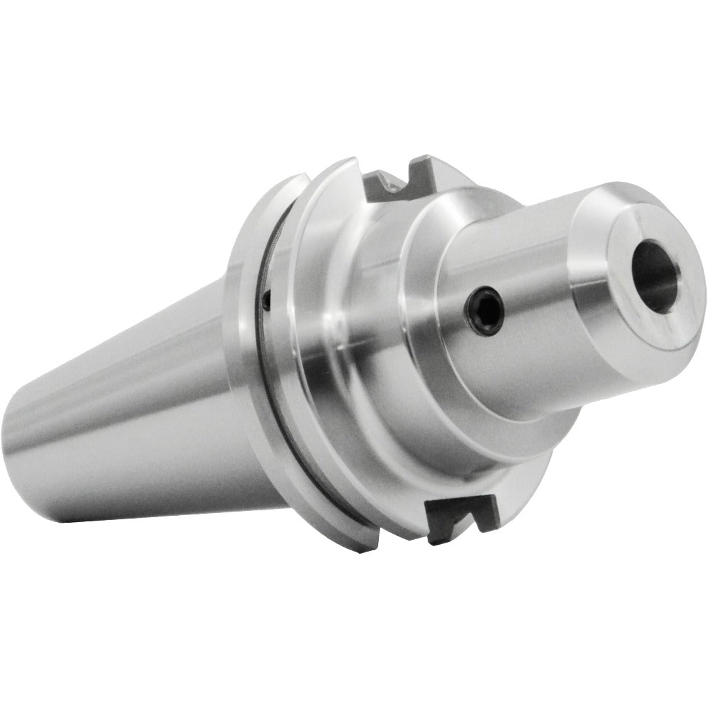 High-quality end mill holders for CNC machining, featuring detailed specifications and sizes, ensuring precision and stability in industrial tooling applications.