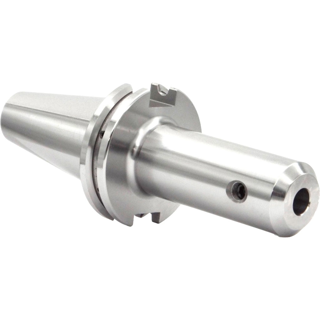 High-quality end mill holders for CNC machining, featuring detailed specifications and sizes, ensuring precision and stability in industrial tooling applications.