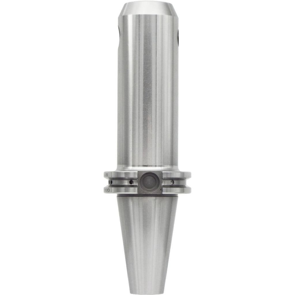 End mill holders catalog by Shop Force, featuring high-precision taper-to-taper runout less than 0.0002 inches, balanced G2.5 at 30,000 RPM, and made of high-quality chrome alloy steel for durability and accuracy.