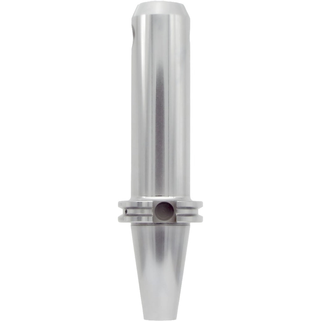 End mill holders catalog by Shop Force, featuring high-precision taper-to-taper runout less than 0.0002 inches, balanced G2.5 at 30,000 RPM, and made of high-quality chrome alloy steel for durability and accuracy.