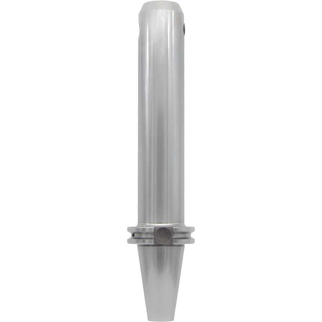 End mill holders catalog by Shop Force, featuring high-precision taper-to-taper runout less than 0.0002 inches, balanced G2.5 at 30,000 RPM, and made of high-quality chrome alloy steel for durability and accuracy.