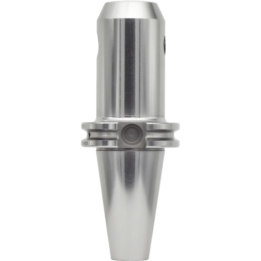 Premium CNC end mill holders for precise machining, featuring Taper to Taper runout, balanced G2.5 at 30,000 RPM, and high-quality chrome alloy steel construction for durability and accuracy.