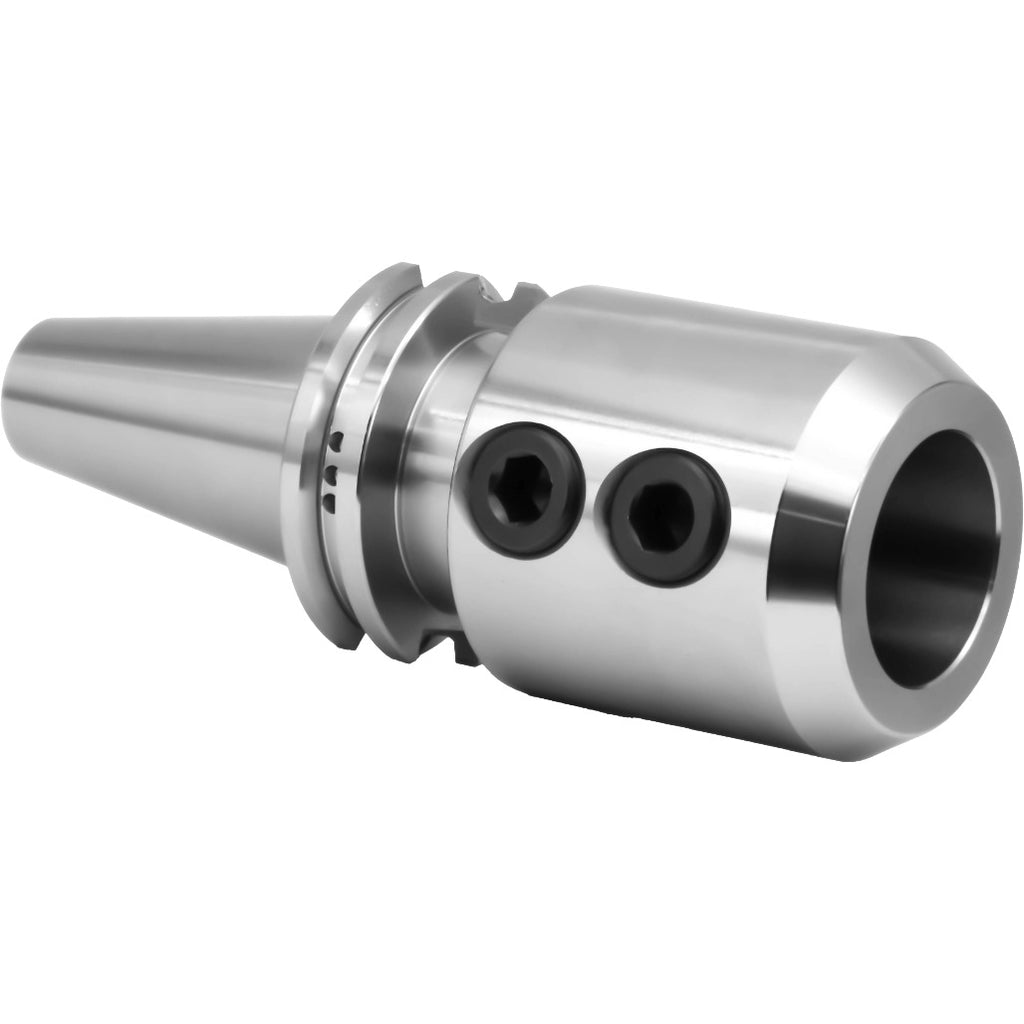 Precision CNC machine tool holder for industrial manufacturing and machining applications.