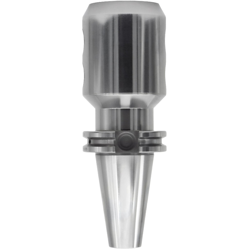 High-precision end mill holders from Shop Force featuring tapered runout, balanced G2.5 rotation, and high-quality chrome alloy steel for optimal cutting performance and durability in machining applications.