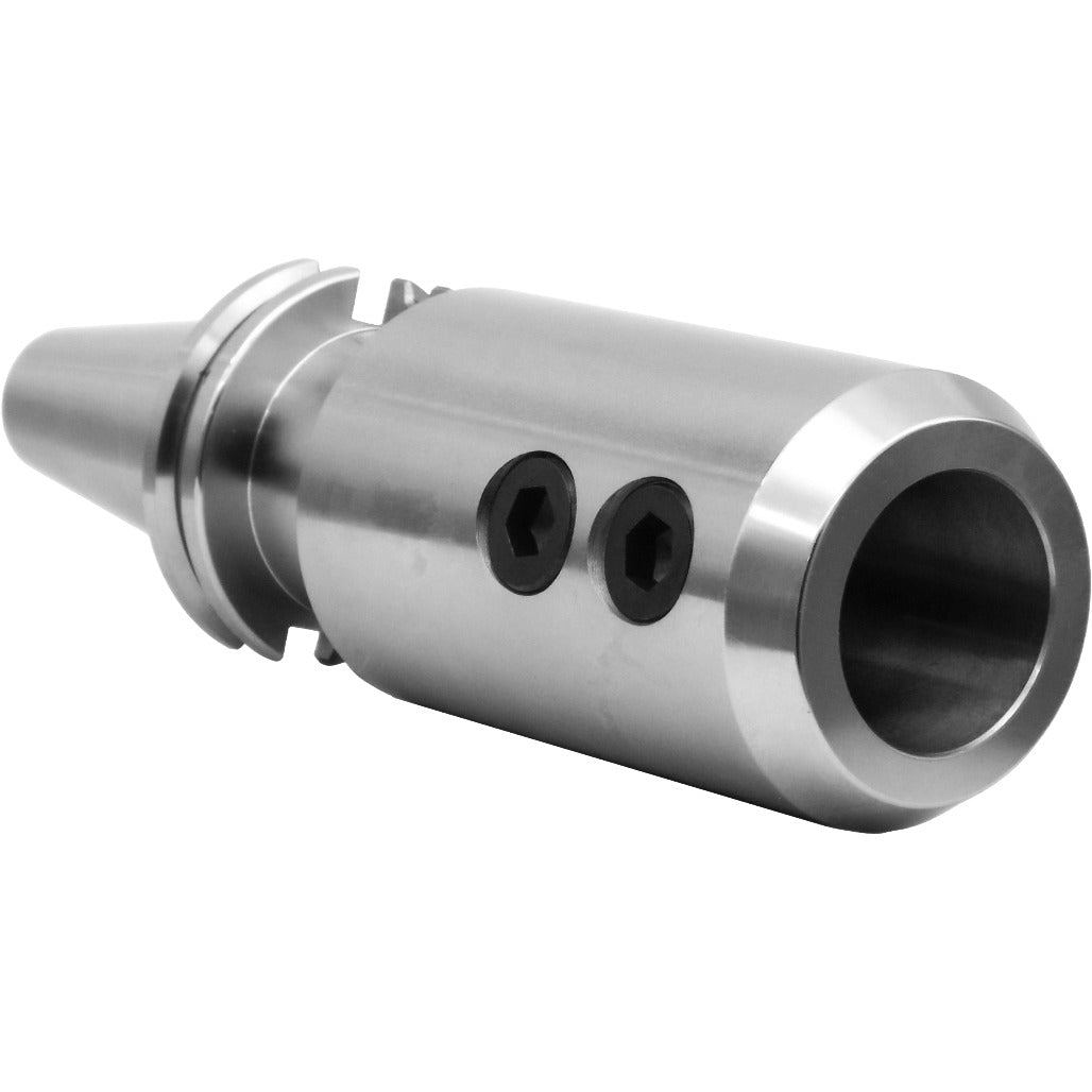 Precision industrial machine tool holder with high-strength steel construction for CNC machining.