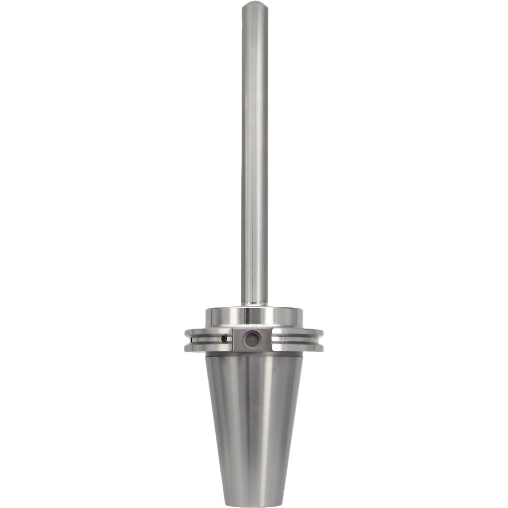 Taper-to-taper end mill holders with precise dimensions and high-performance features for machining, balanced at G2.5 25,000 RPM, and made from high-quality chrome alloy steel for durability.