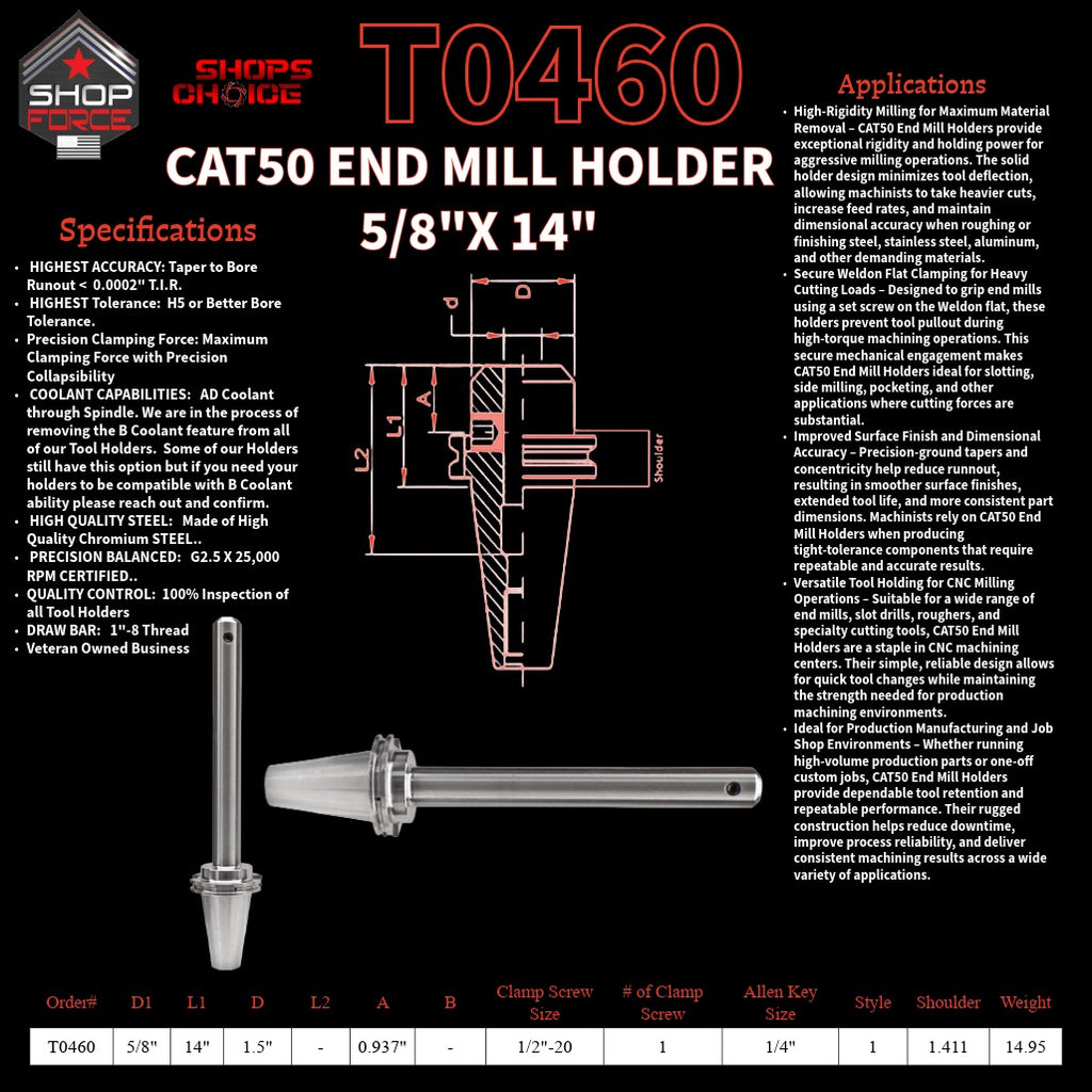 1. High-quality end mill holders for CNC and machining tools in various sizes, designed for durability and precision.