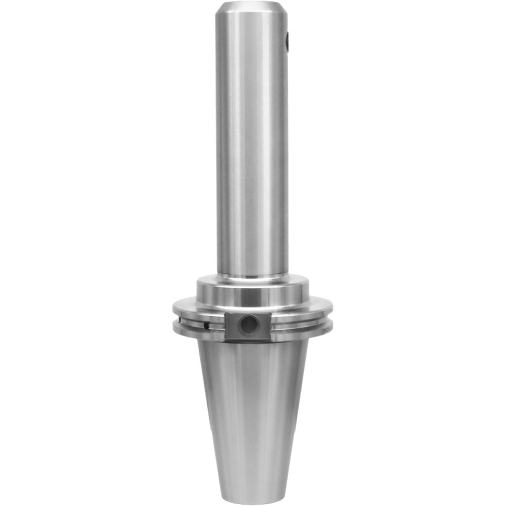 High-quality end mill holder from Shop Force featuring a tapered design, durable chrome alloy steel, and precise AT3 accuracy for CNC machining and tooling applications.
