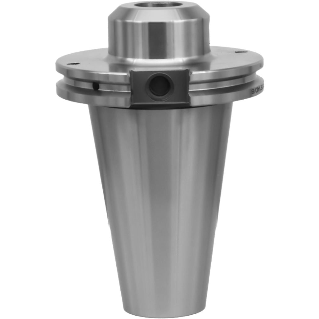 7/8 inch end mill holder for CNC machining, featuring high precision, hardened chrome alloy steel, and adjustable draw bar threads for enhanced durability and accuracy in metalworking applications.