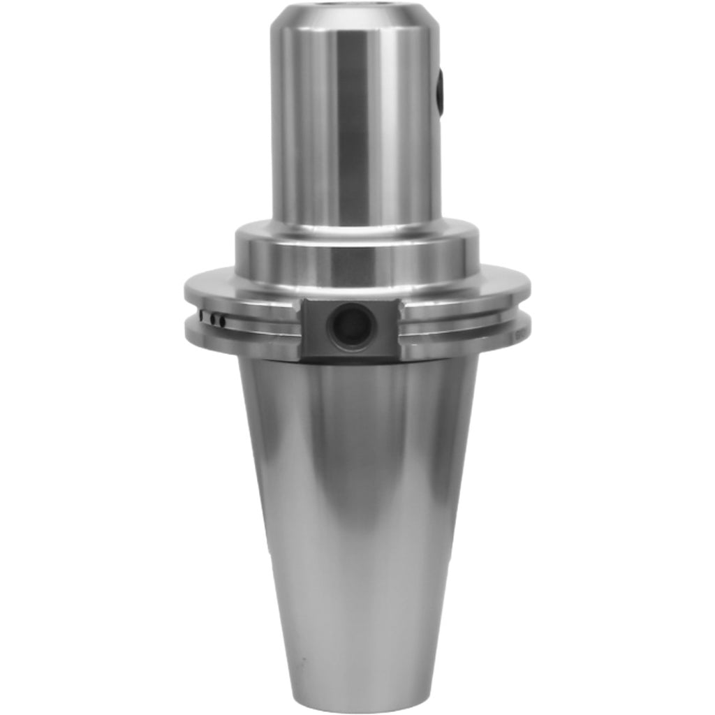 7/8 inch end mill holder for CNC machining, featuring high precision, hardened chrome alloy steel, and adjustable draw bar threads for enhanced durability and accuracy in metalworking applications.