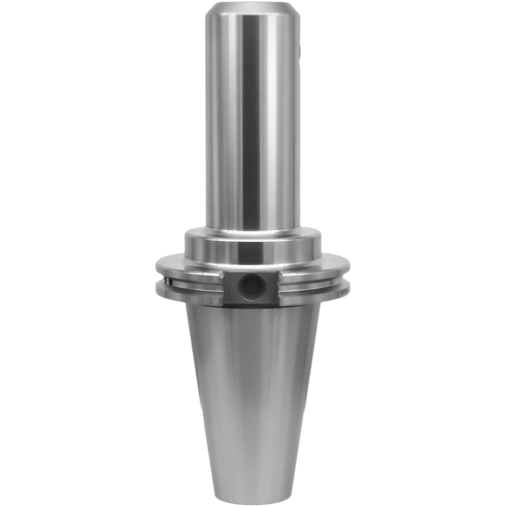 7/8 inch end mill holder for CNC machining, featuring high precision, hardened chrome alloy steel, and adjustable draw bar threads for enhanced durability and accuracy in metalworking applications.