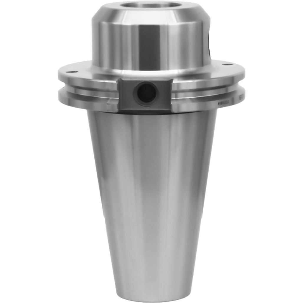 End mill holders CAT50 for precise machining, featuring taper-to-taper runout, coolant through spindle, and high-speed hardened steel construction. Ideal for CNC and metalworking applications.