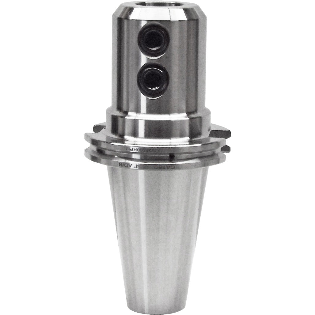 End mill holders CAT50 for precise machining, featuring taper-to-taper runout, coolant through spindle, and high-speed hardened steel construction. Ideal for CNC and metalworking applications.
