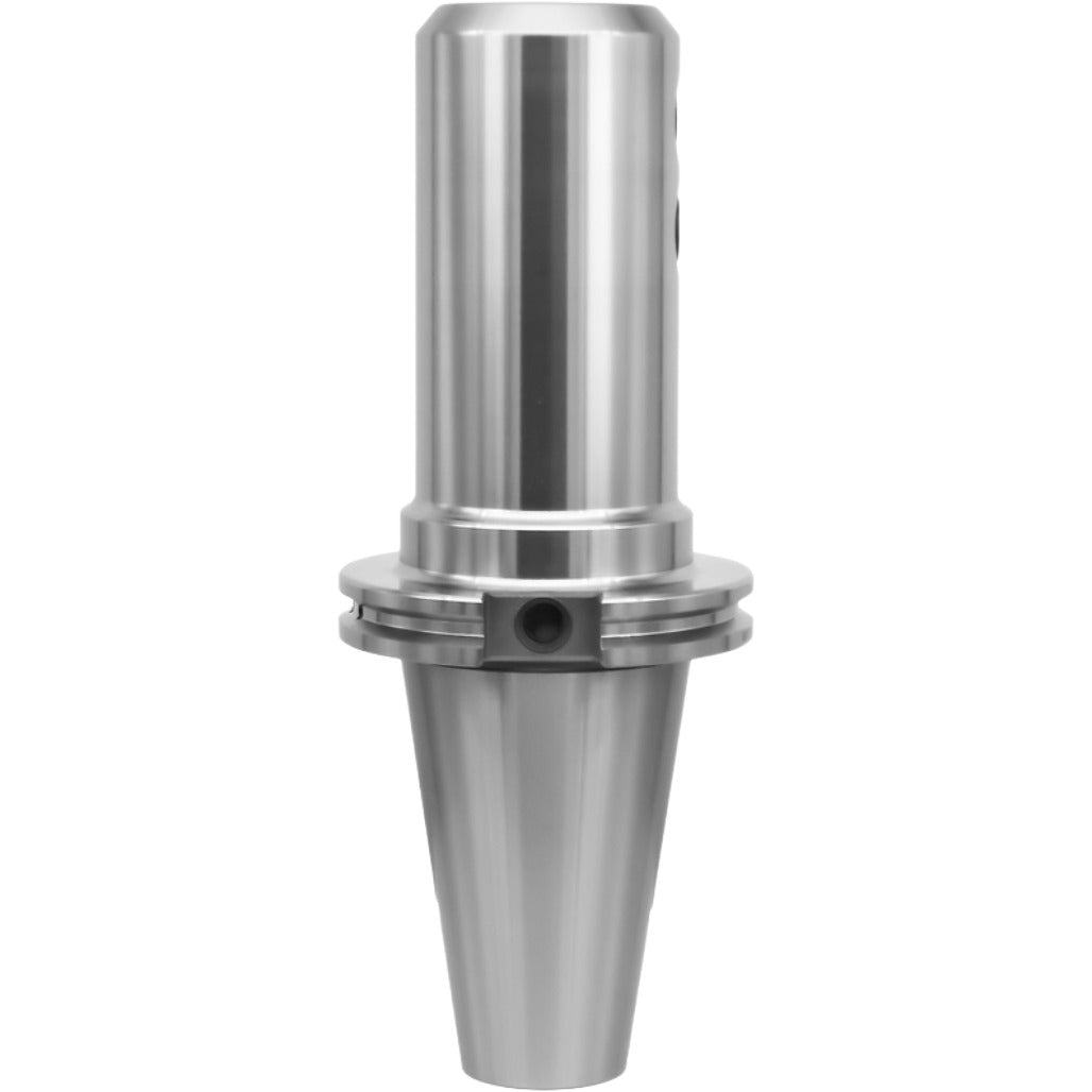 End mill holders CAT50 for precise machining, featuring taper-to-taper runout, coolant through spindle, and high-speed hardened steel construction. Ideal for CNC and metalworking applications.