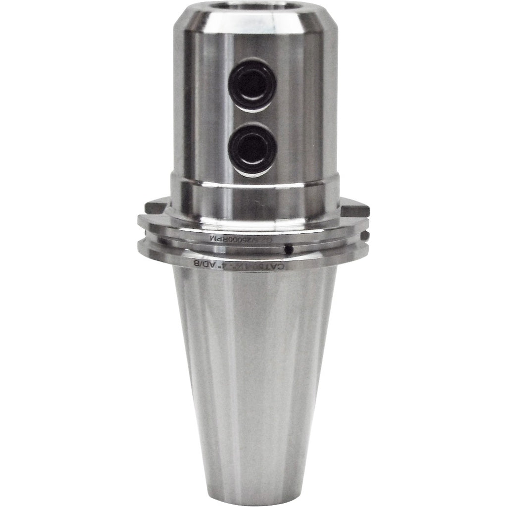 Tapered end mill holders for precision machining, featuring high-quality chrome alloy steel, balanced G2.5 at 25,000 RPM, and compatibility with CAT50 tooling standards for improved durability and performance.